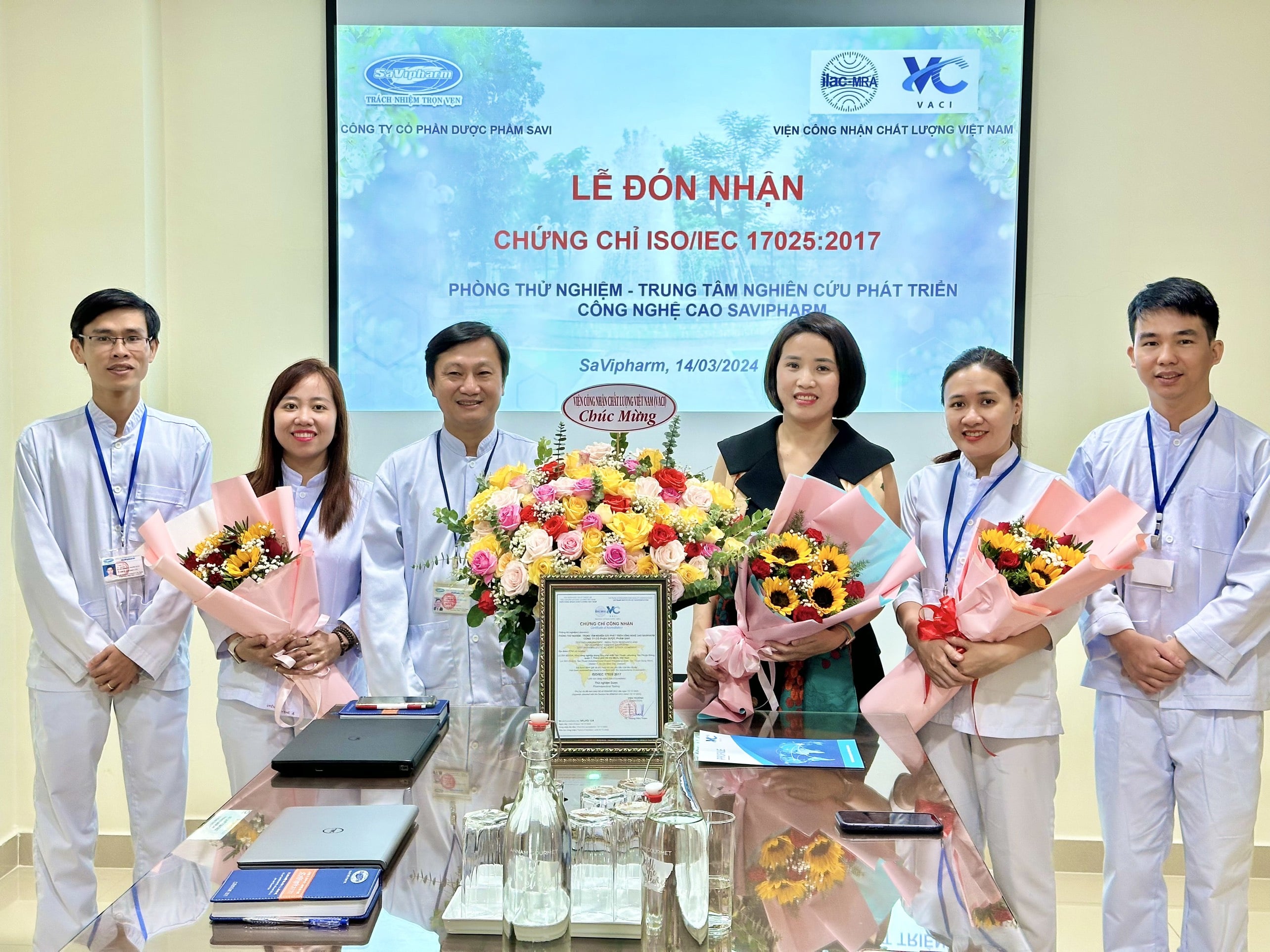 Phòng kiểm nghiệm – TTNCPT CNC SaVipharm đạt chứng chỉ: ISO/IEC 17025