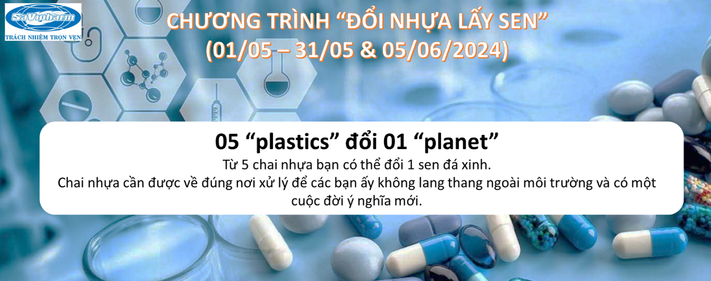 SaVipharm phát động Chương trình "Đổi nhựa lấy sen"