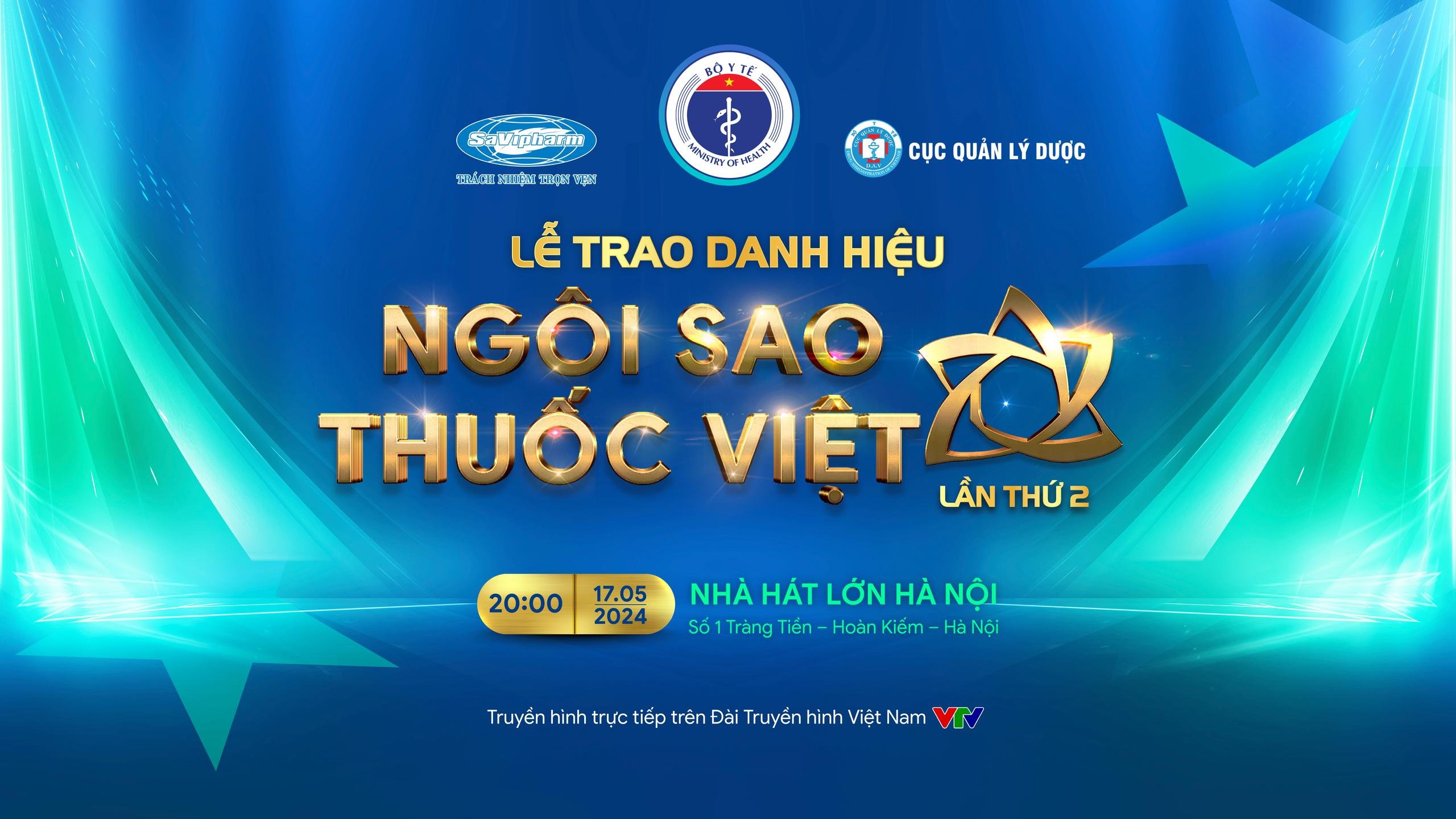 SaVipharm - đơn vị đồng hành tại chương trình "Ngôi Sao thuốc Việt" do Bộ Y tế tổ chức