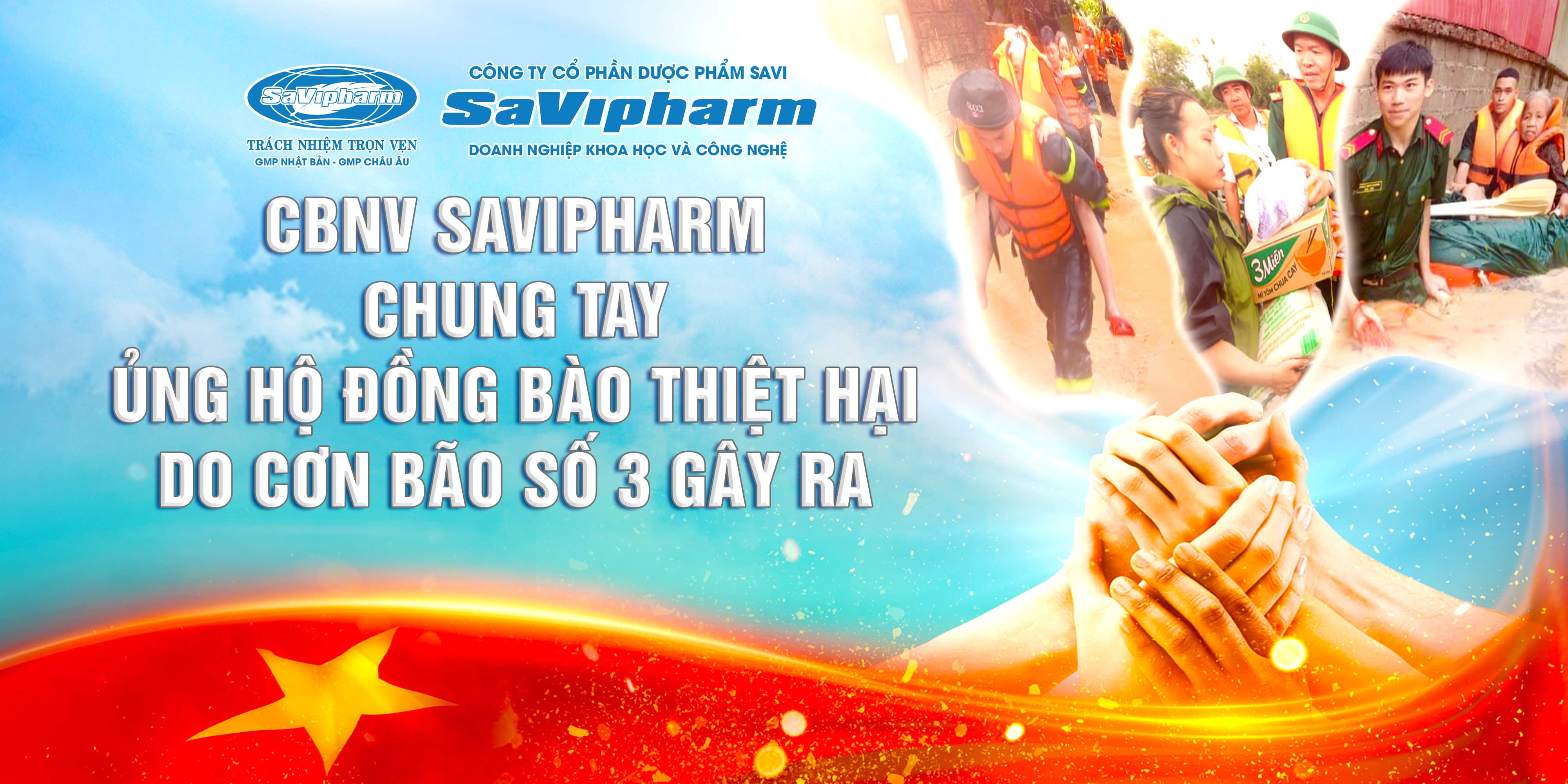 CBCNV SaVipharm chung tay hướng về đồng bào miền Bắc